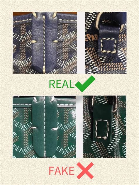 how to spot a fake goyard belt|is my goyard bag real.